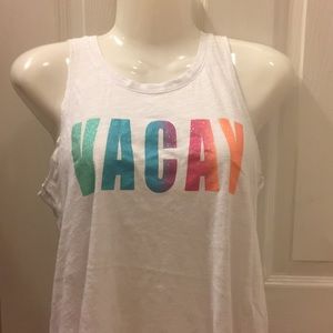 ‘VACAY’ tank top shirt.